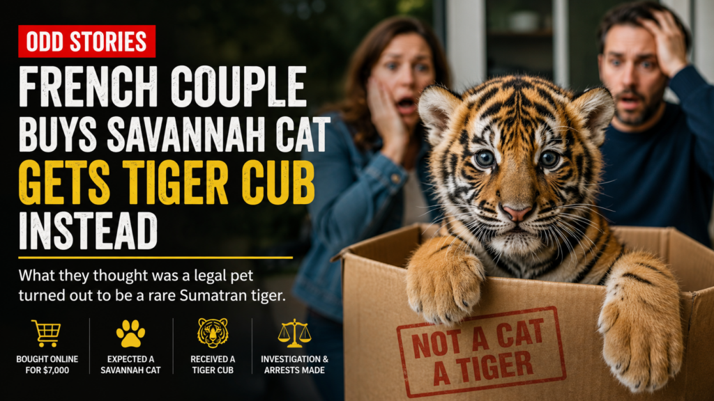 French couple buys Savannah cat gets tiger cub